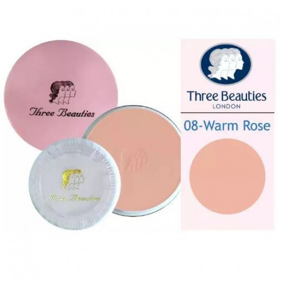 Three Beauties Yardley Compact #08-warm Rose
